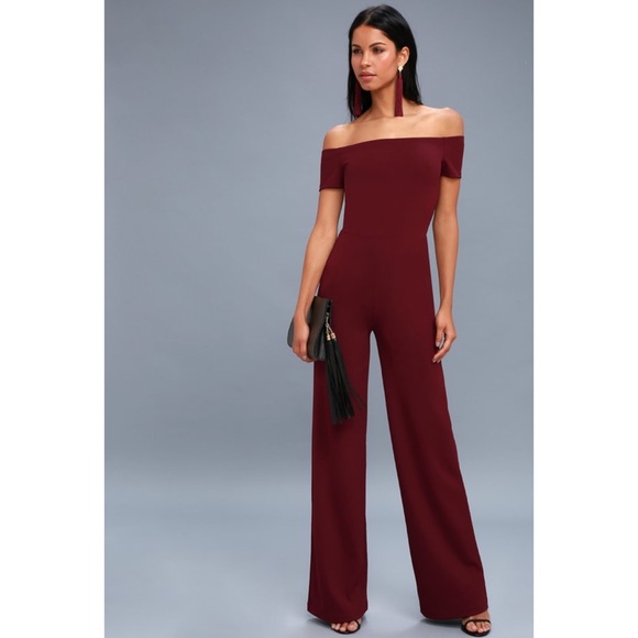 Lulu “Strut Your Stuff” SEXY Off Shoulder Jumpsuit - Picture 1 of 12